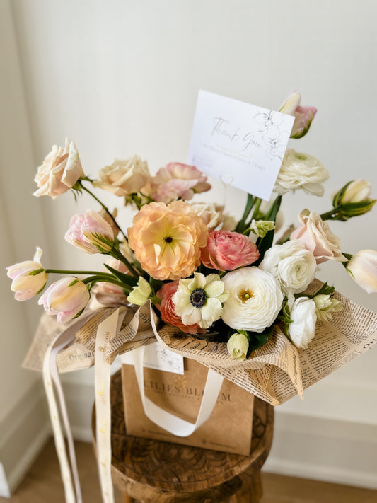 Peachy Cream Floral Arrangement