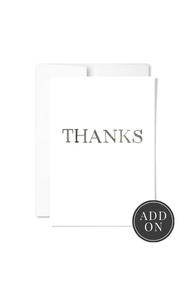 THANKS Greeting Card